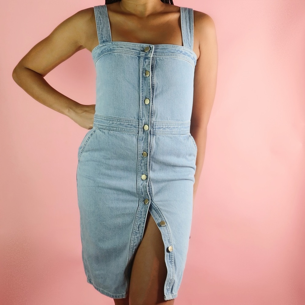 GAP Denim Button Down Dress